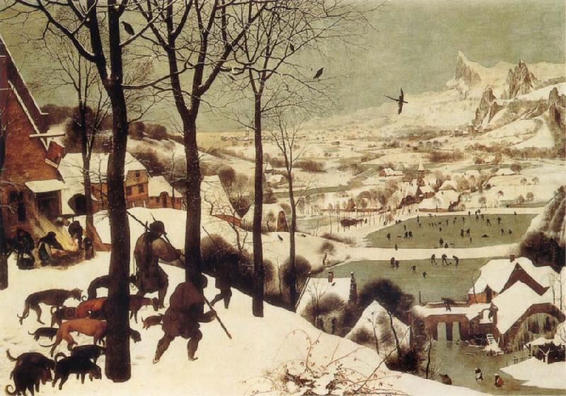 BRUEGHEL, Pieter the Younger The Hunters in the Snow china oil painting image